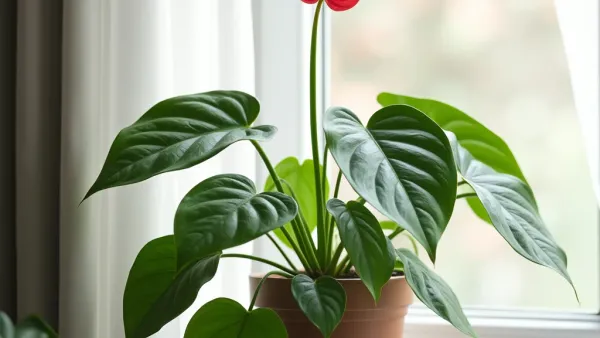 Anthurium pflegen: Blüte, Licht und Luftfeuchte